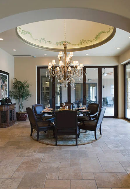 chandelier dining room height