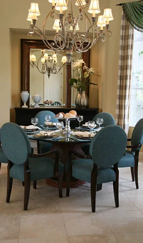 chandelier height over dining table