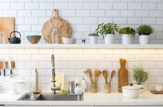 kitchen countertop corner decorations