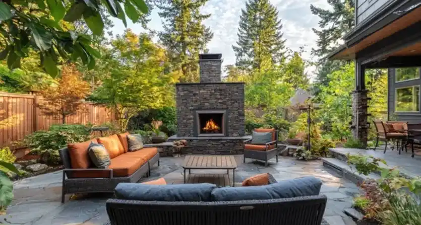 how to make a outdoor fireplace