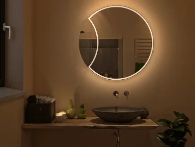 How to decorate a round mirror for wall